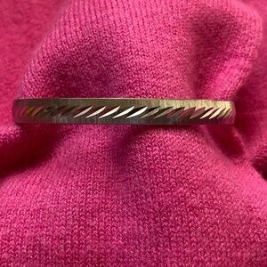 Vintage MONET Silver-tone Bangle Bracelet